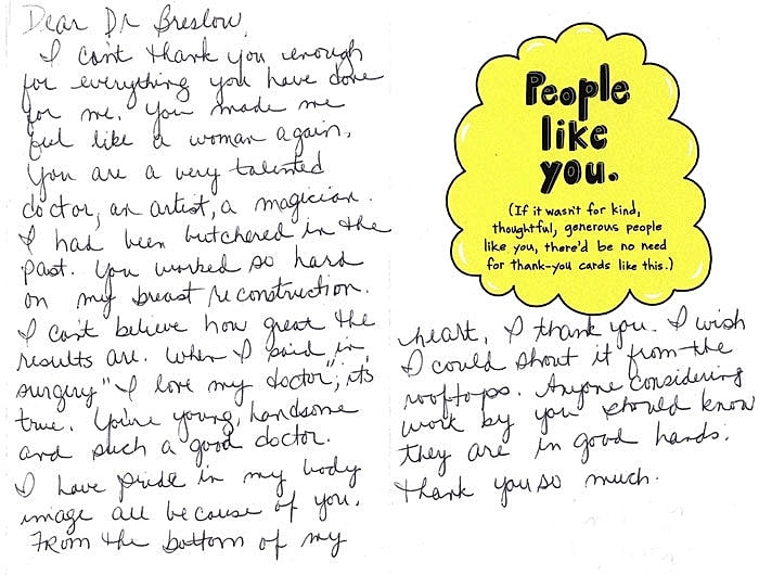 Plastic Surgery Testimonials