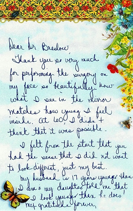 Plastic Surgery Testimonials