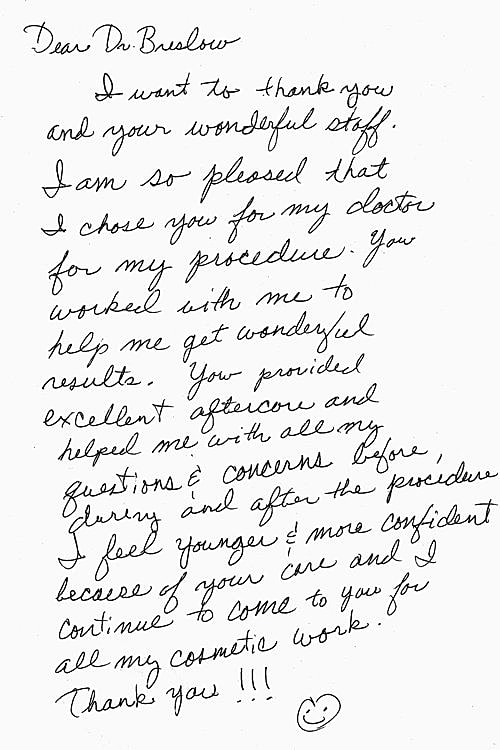 v Plastic Surgery Testimonials