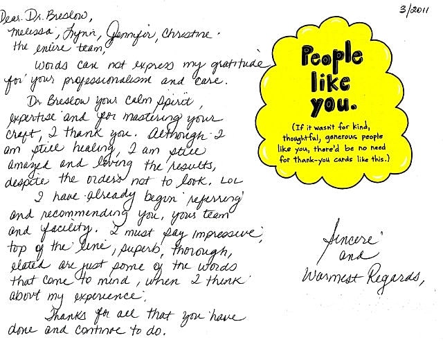 Plastic Surgery Testimonials