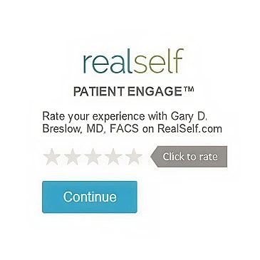 Patient review interface for Gary D. Breslow, MD.