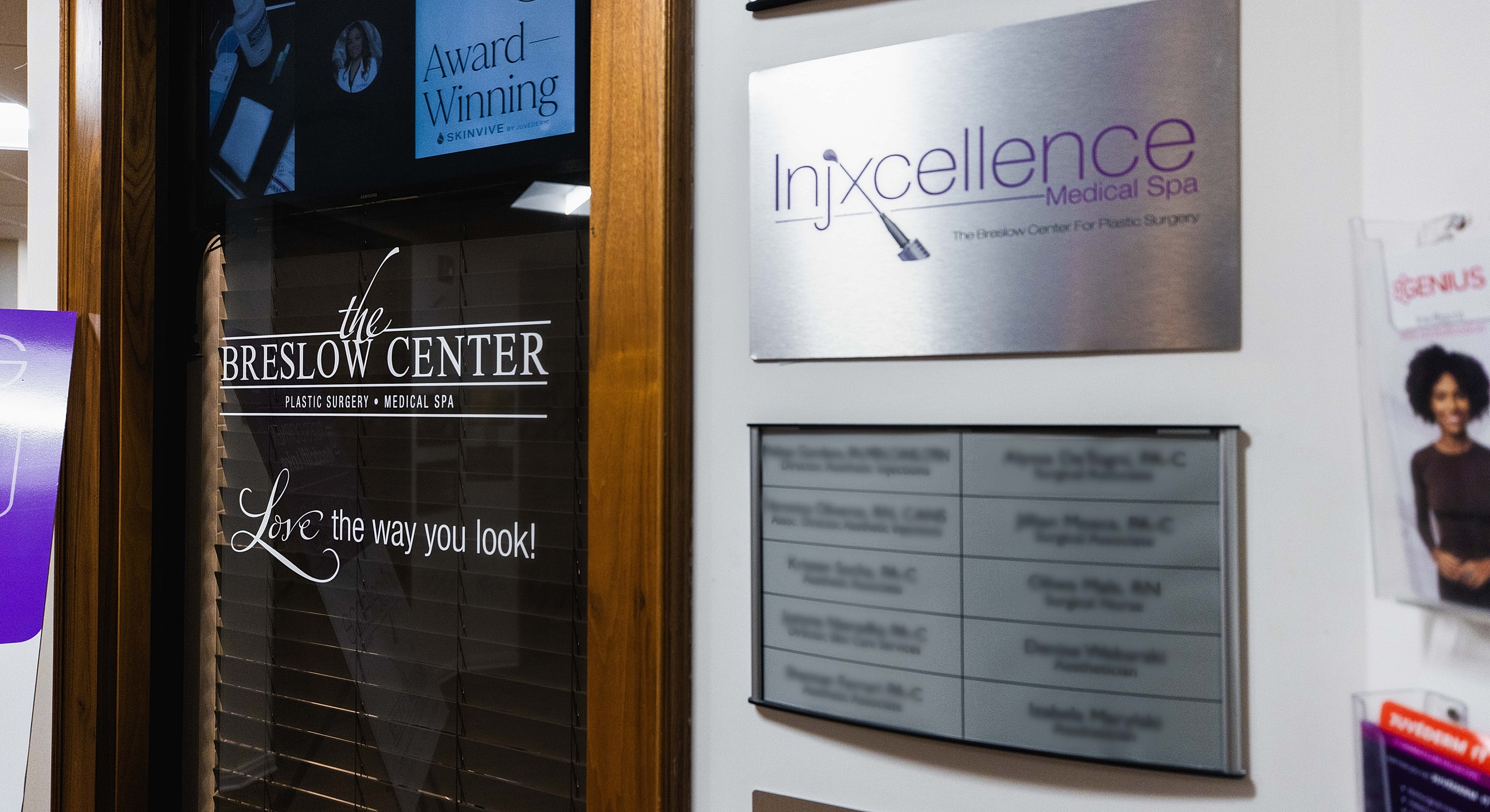 Breslow Center plastic surgery and medical spa signage