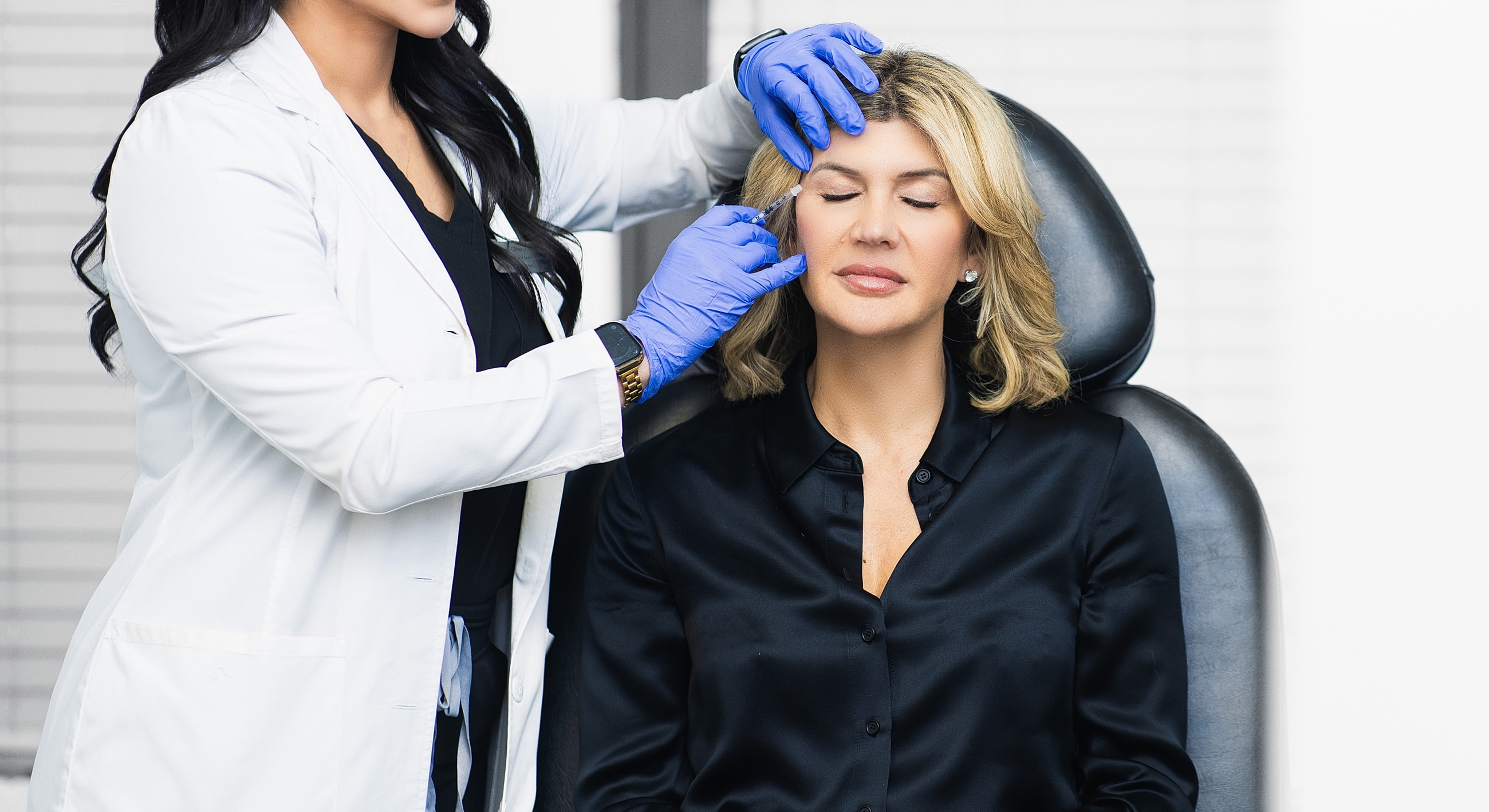 Cosmetic procedure in a professional setting