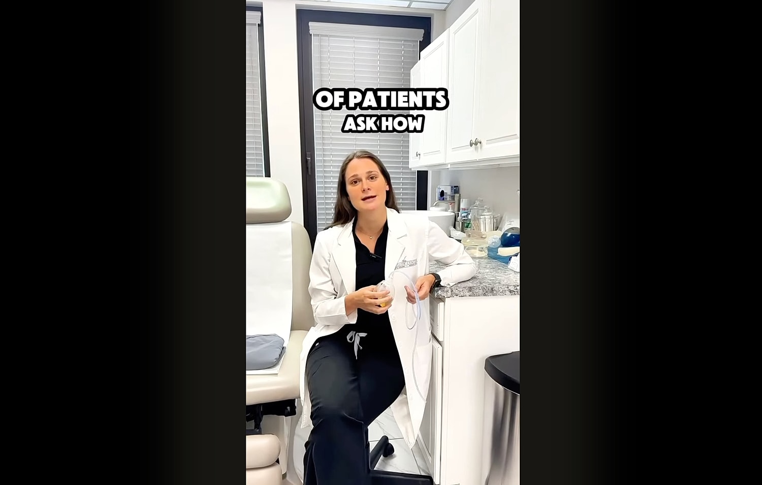 Healthcare professional discussing patient inquiries.